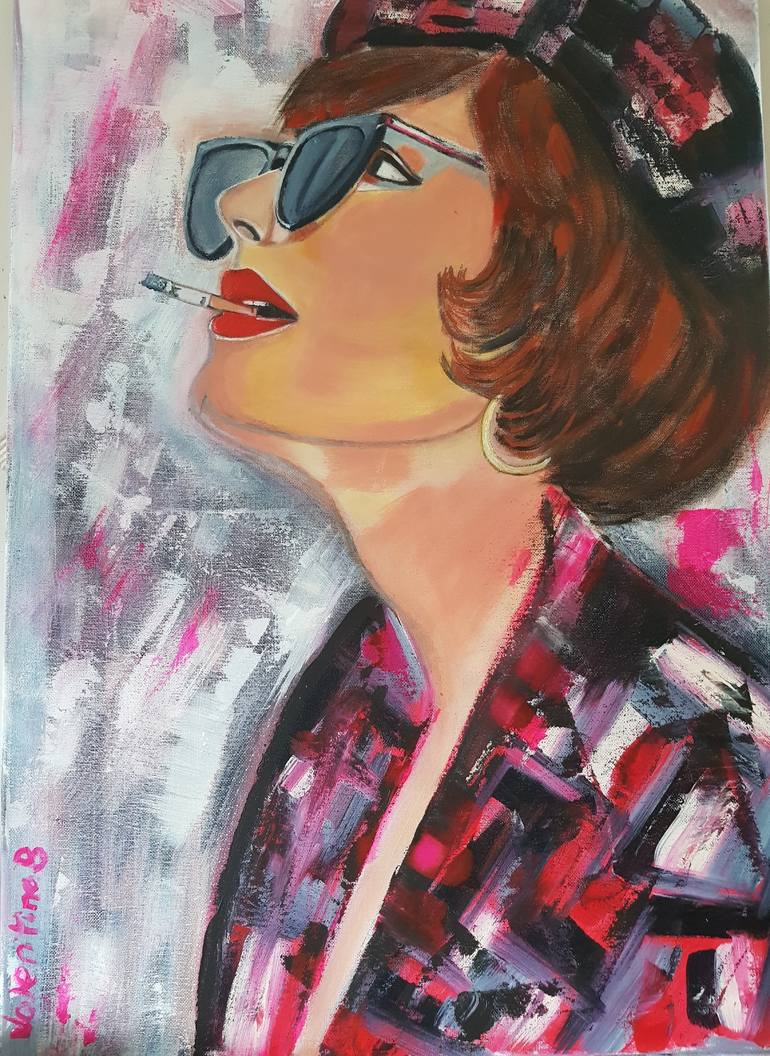 Pink mood Painting by Valentina Baicuianu | Saatchi Art