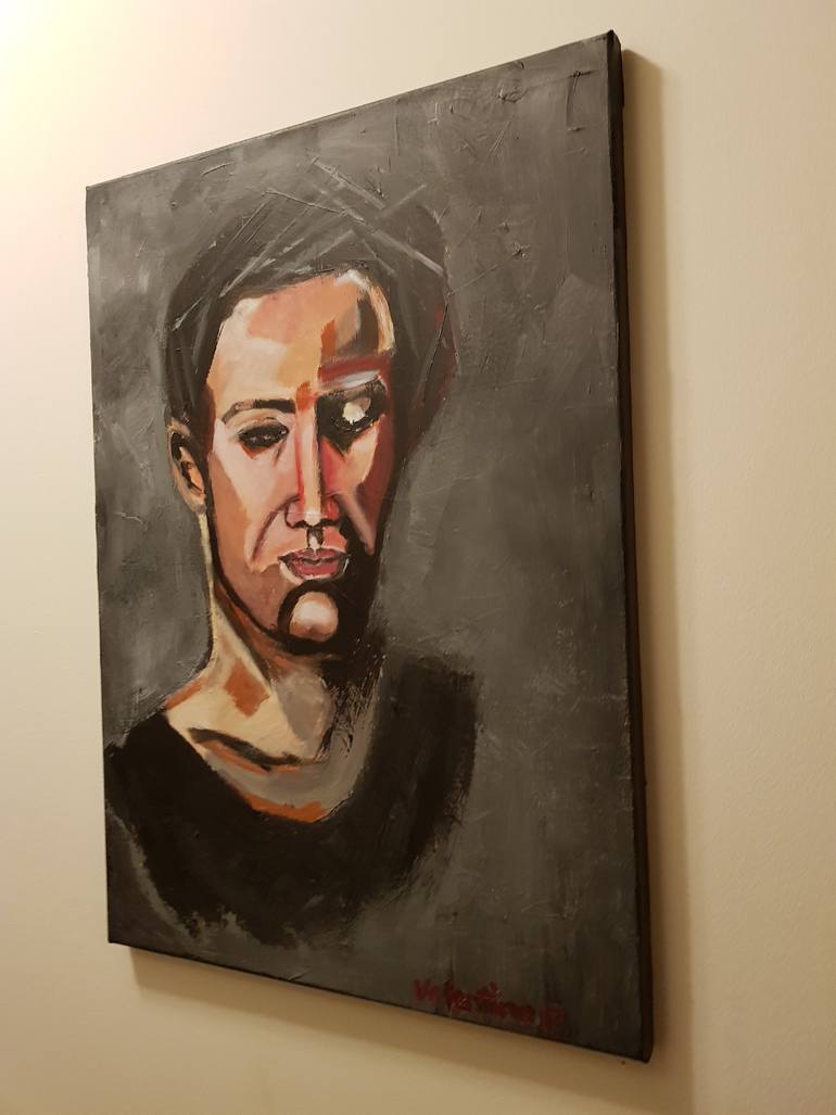 Original Abstract People Painting by Valentina Baicuianu