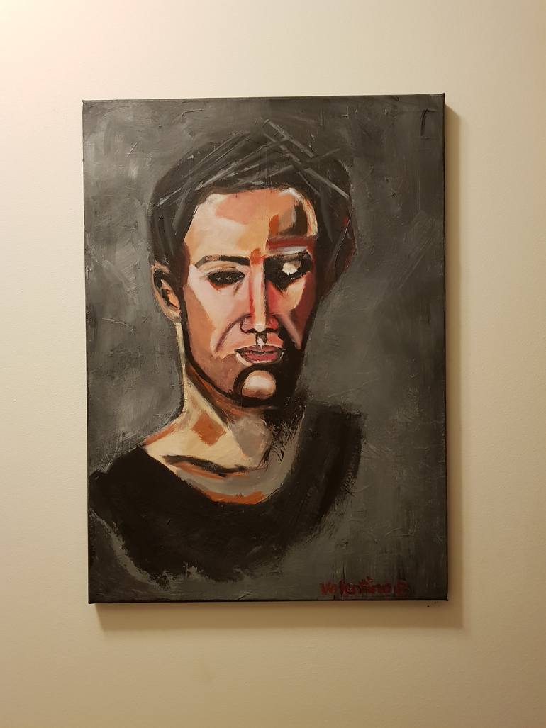 Original Abstract People Painting by Valentina Baicuianu