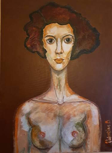 Print of Impressionism Nude Paintings by Valentina Baicuianu