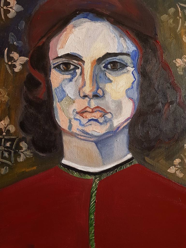 Print of Portraiture Portrait Paintings by Valentina Baicuianu