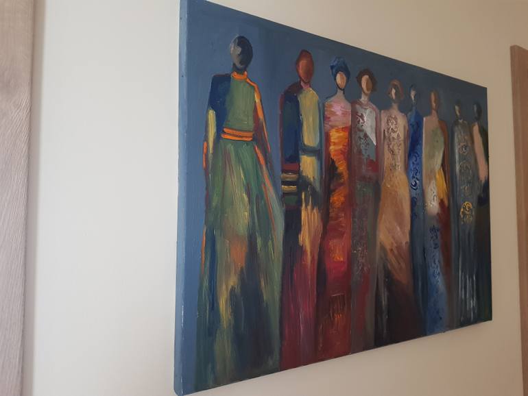 Original Portraiture Portrait Painting by Valentina Baicuianu