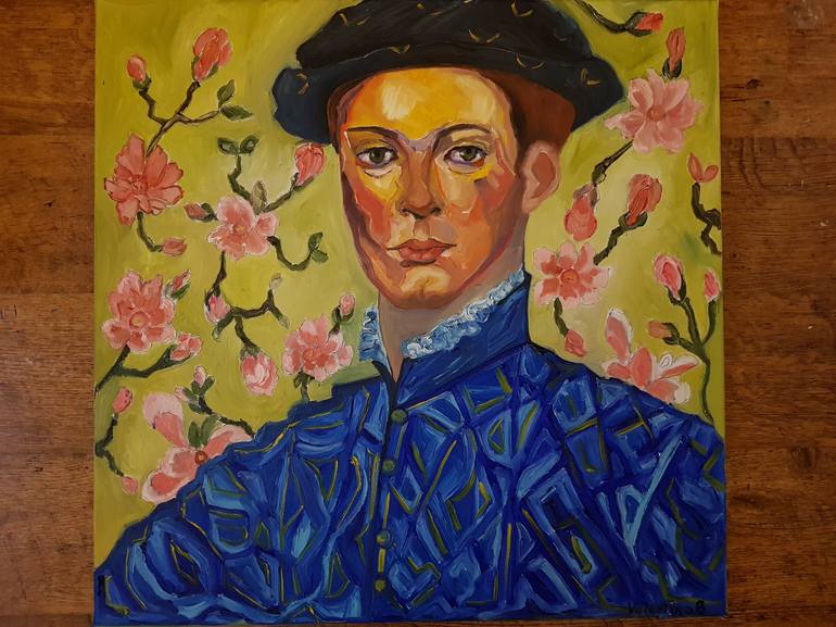 Original Portrait Painting by Valentina Baicuianu