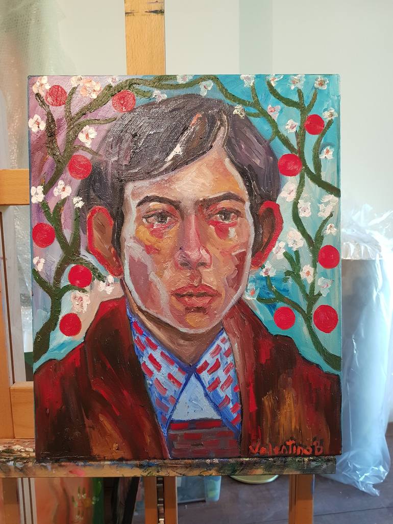 Original Figurative Portrait Painting by Valentina Baicuianu