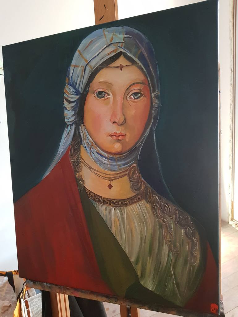 Original Portrait Painting by Valentina Baicuianu