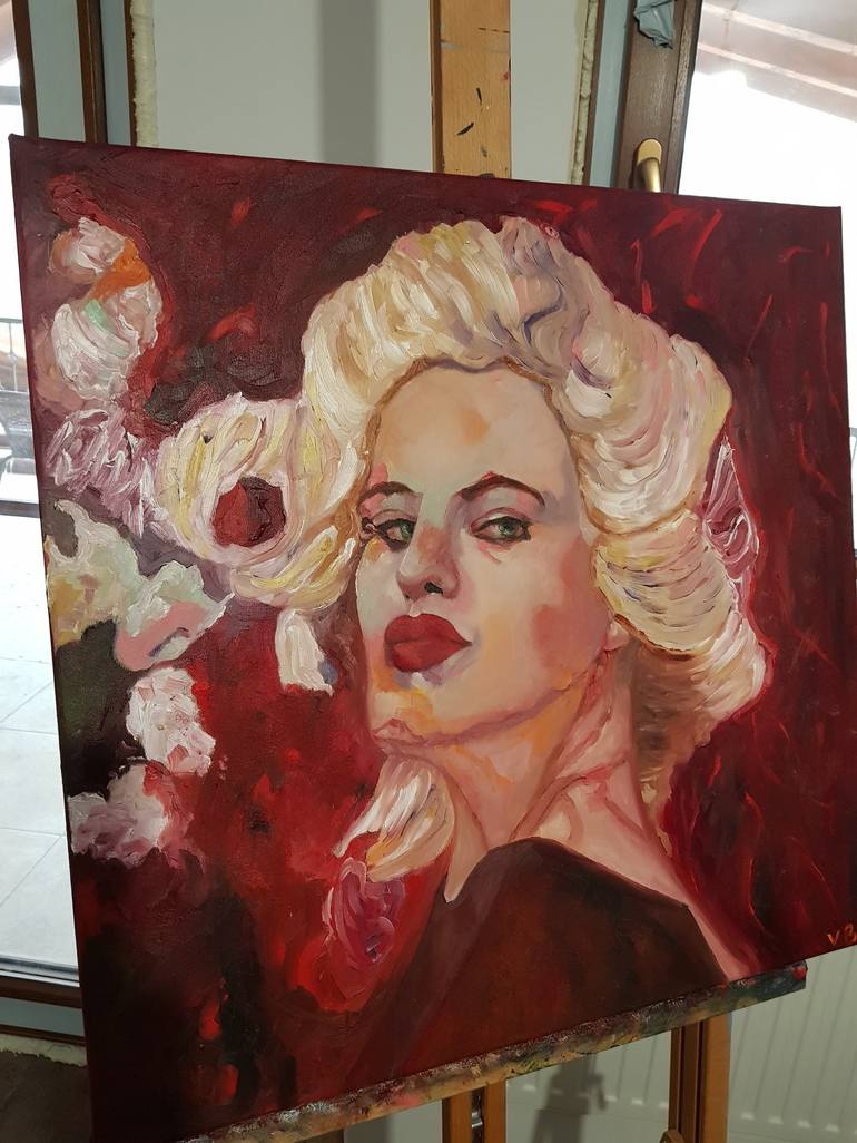 Original Portrait Painting by Valentina Baicuianu