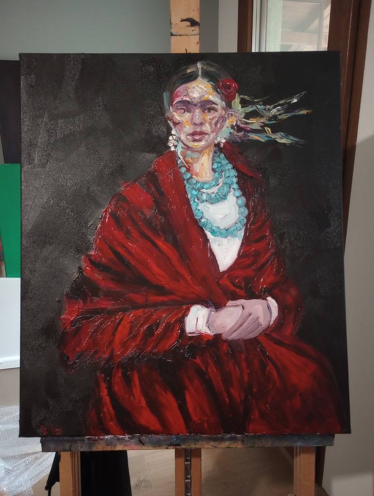 Original Figurative Portrait Painting by Valentina Baicuianu