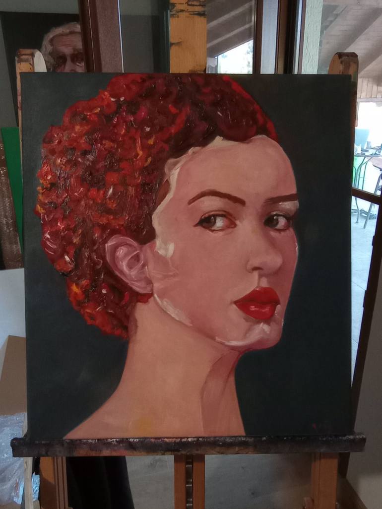 Original Figurative Portrait Painting by Valentina Baicuianu