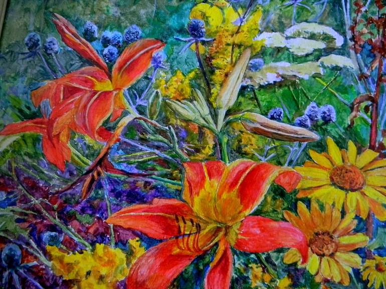 Original Fine Art Floral Painting by Liudmyla Chemodanova