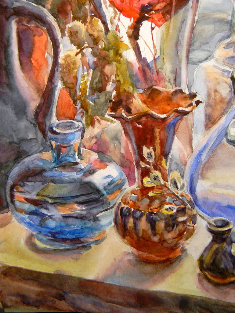 Original Fine Art Still Life Painting by Liudmyla Chemodanova