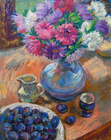 Asters and Plums thumb