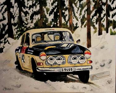 Original Classicism Car Paintings by Kristina Blakstad