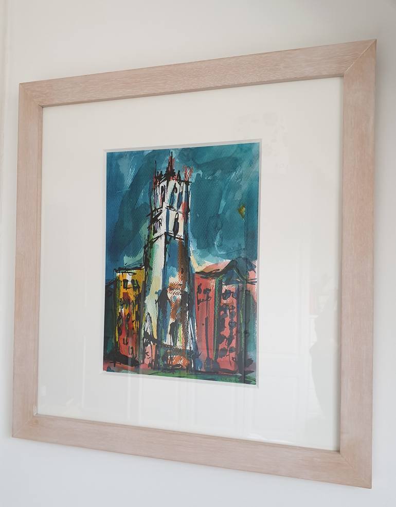 Original Expressionism Architecture Painting by Kate Henderson