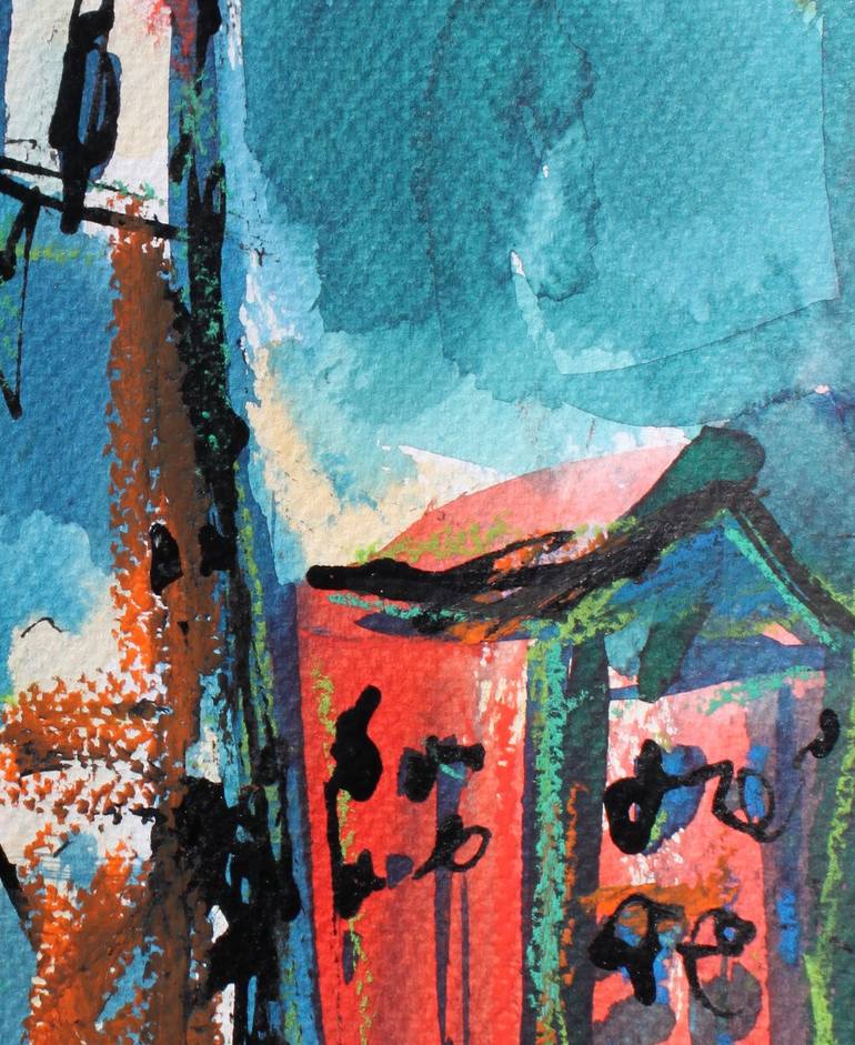 Original Expressionism Architecture Painting by Kate Henderson