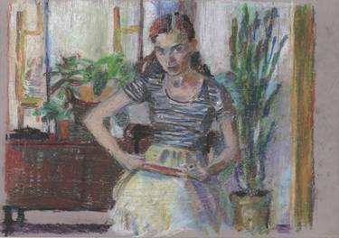 Original Expressionism People Paintings by Louise Japkayeva
