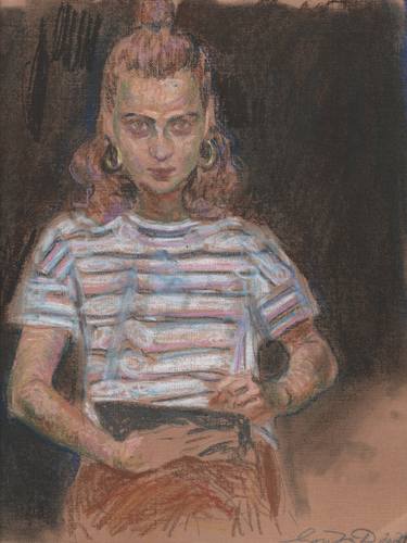 Self-portrait in stripes thumb