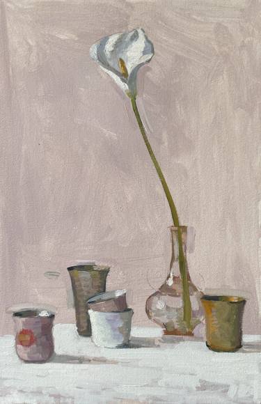 Original Figurative Still Life Paintings by Louise Japkayeva