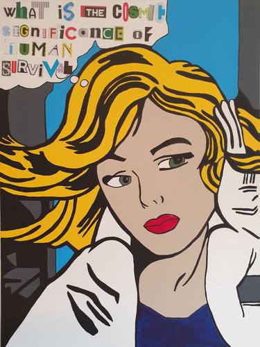 Original Pop Art Women Paintings by Bryan Van Namen