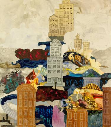 Print of Figurative Cities Collage by Matt Gabel