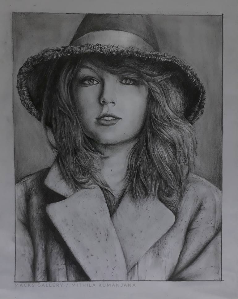 taylor swift drawings in pencil