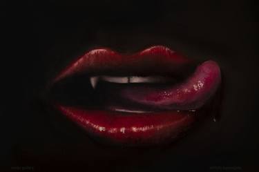 Vampire mouth (oil on canvas ) thumb