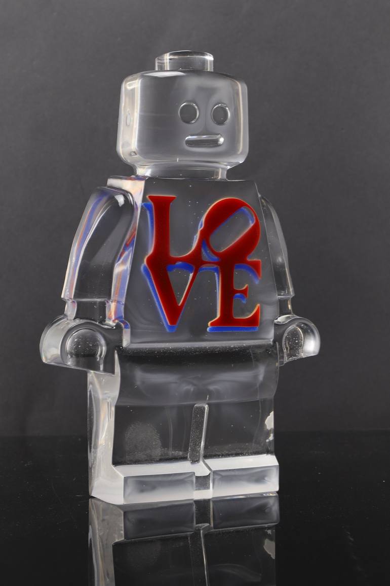 Original Pop Art Love Sculpture by SABATIER VINCENT