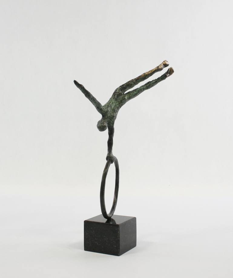 Original Art Deco Sport Sculpture by Joanna Zakrzewska-Cholewa