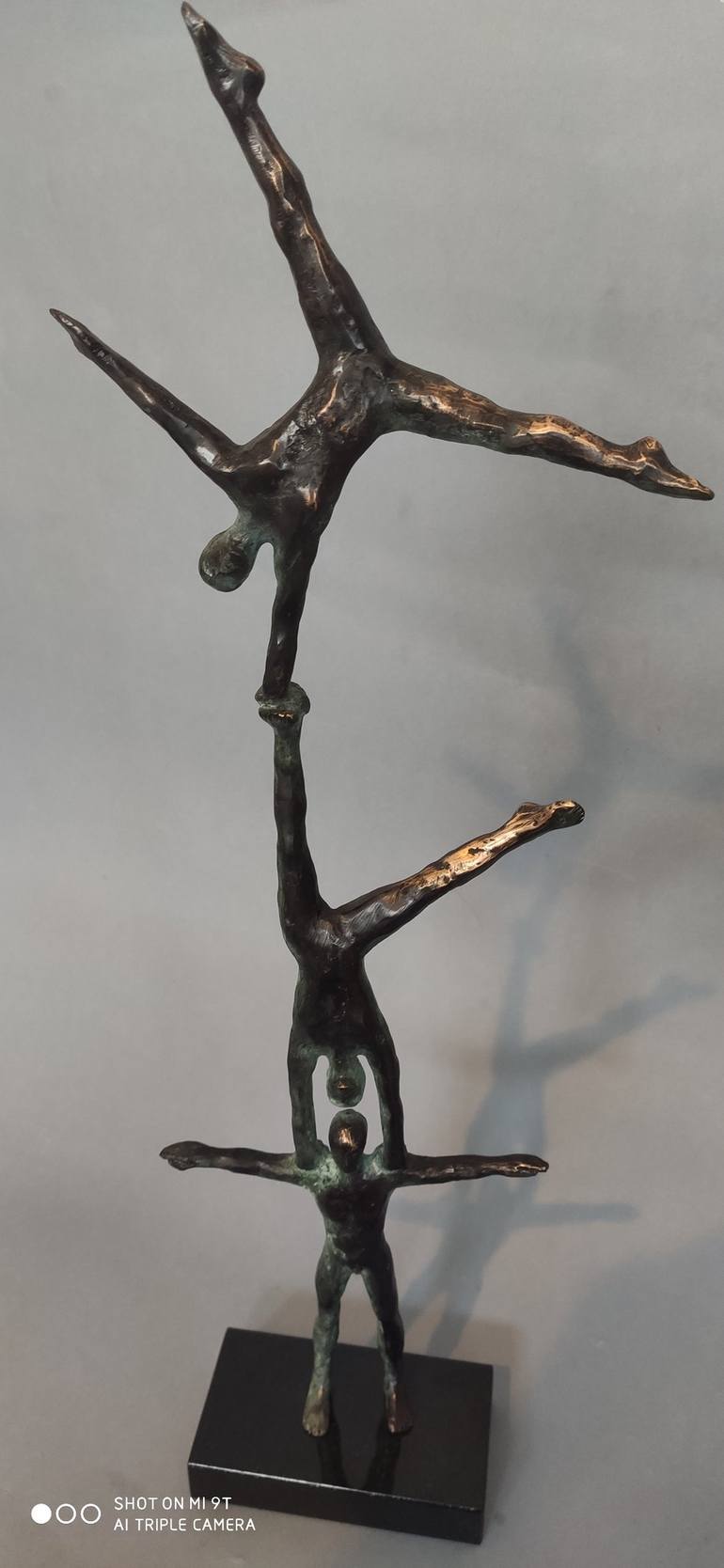 Original Art Deco Sport Sculpture by Joanna Zakrzewska-Cholewa