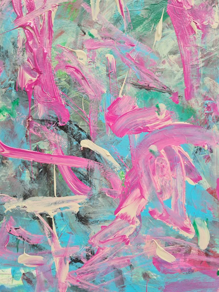 Original Abstract Expressionism Abstract Painting by Meera Palia