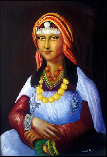 Original Portraiture Portrait Paintings by Saida Fati