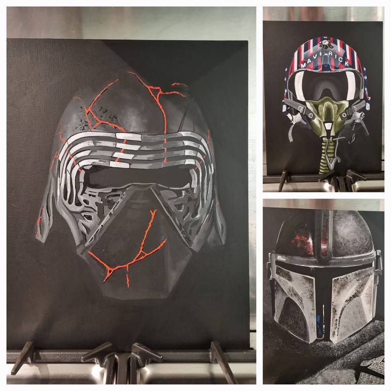 Mando Painting By Simon Whitmarsh 