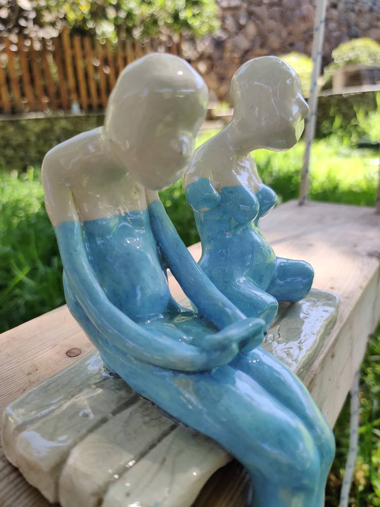 Original Figurative Love Sculpture by MASHA GERASIMOVA