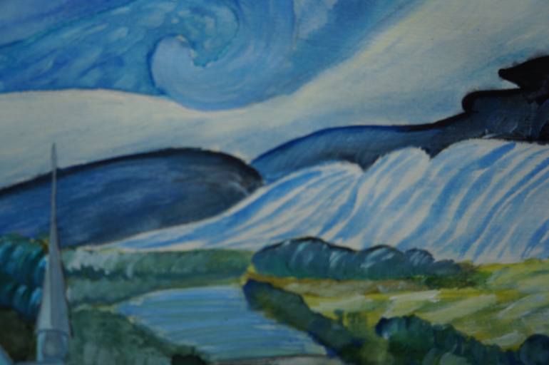 Original Impressionism Landscape Painting by Anna Poliakova