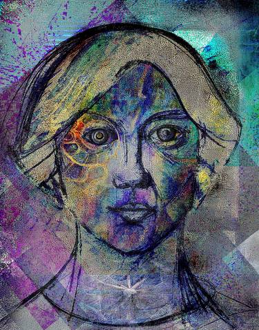 Original Women Mixed Media by Božina Nina Čolović