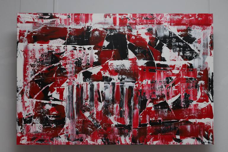 Original Abstract Expressionism Abstract Painting by Dimitris Kyriakos