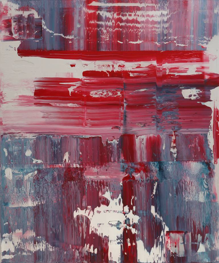 Original Abstract Expressionism Abstract Painting by Dimitris Kyriakos