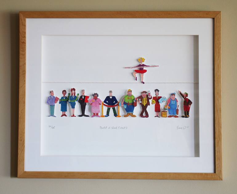 Original Figurative Humor Printmaking by Ponie O