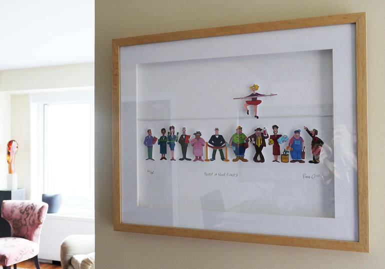 Original Figurative Humor Printmaking by Ponie O