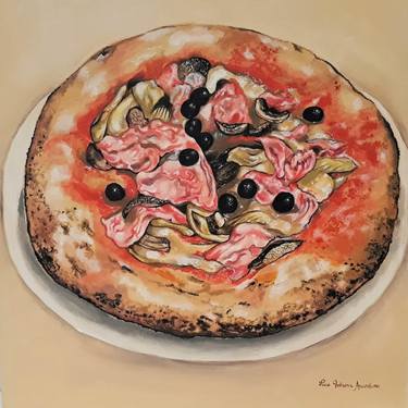 Original Realism Food Paintings by Lucia Febronia Accordino
