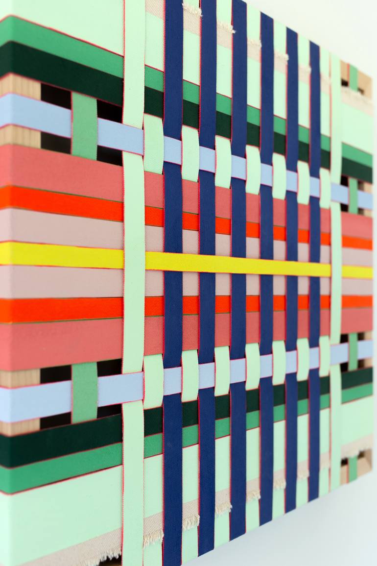 Original Abstract Geometric Painting by Jodie Fletcher