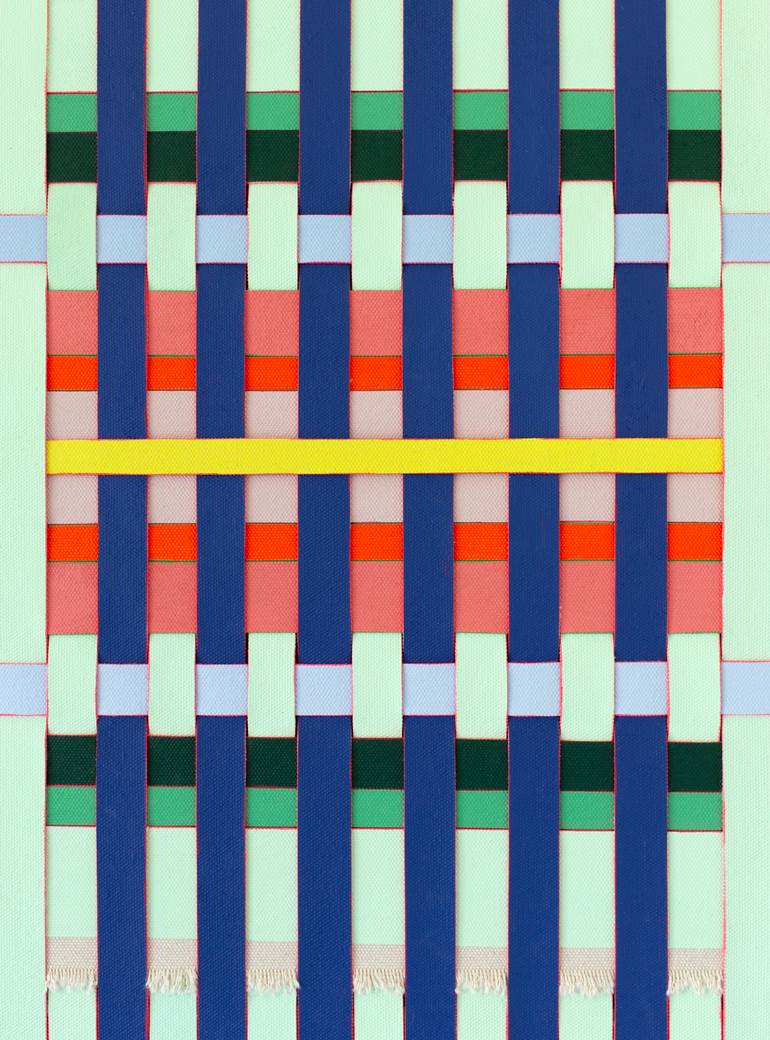 Original Abstract Geometric Painting by Jodie Fletcher