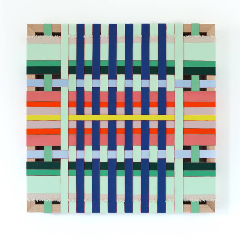 Original Abstract Geometric Painting by Jodie Fletcher
