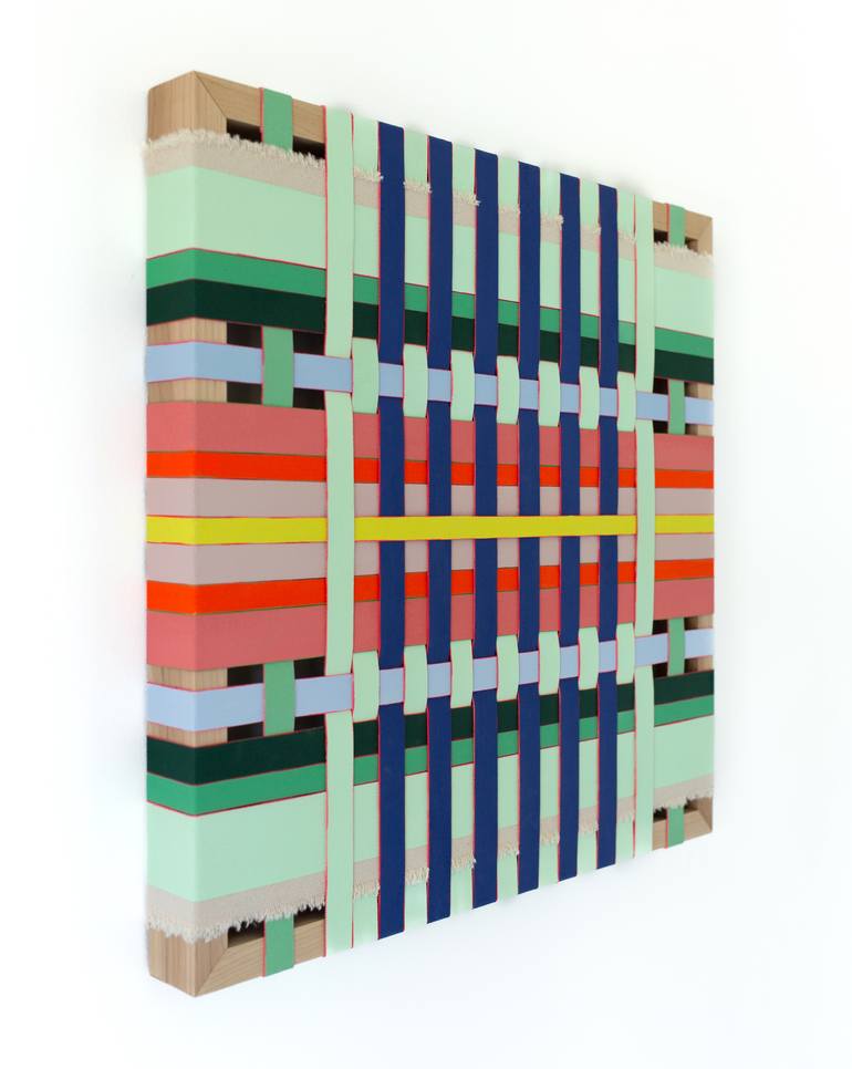Original Abstract Geometric Painting by Jodie Fletcher