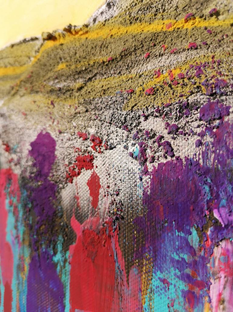 Original Abstract Landscape Painting by V Blahut