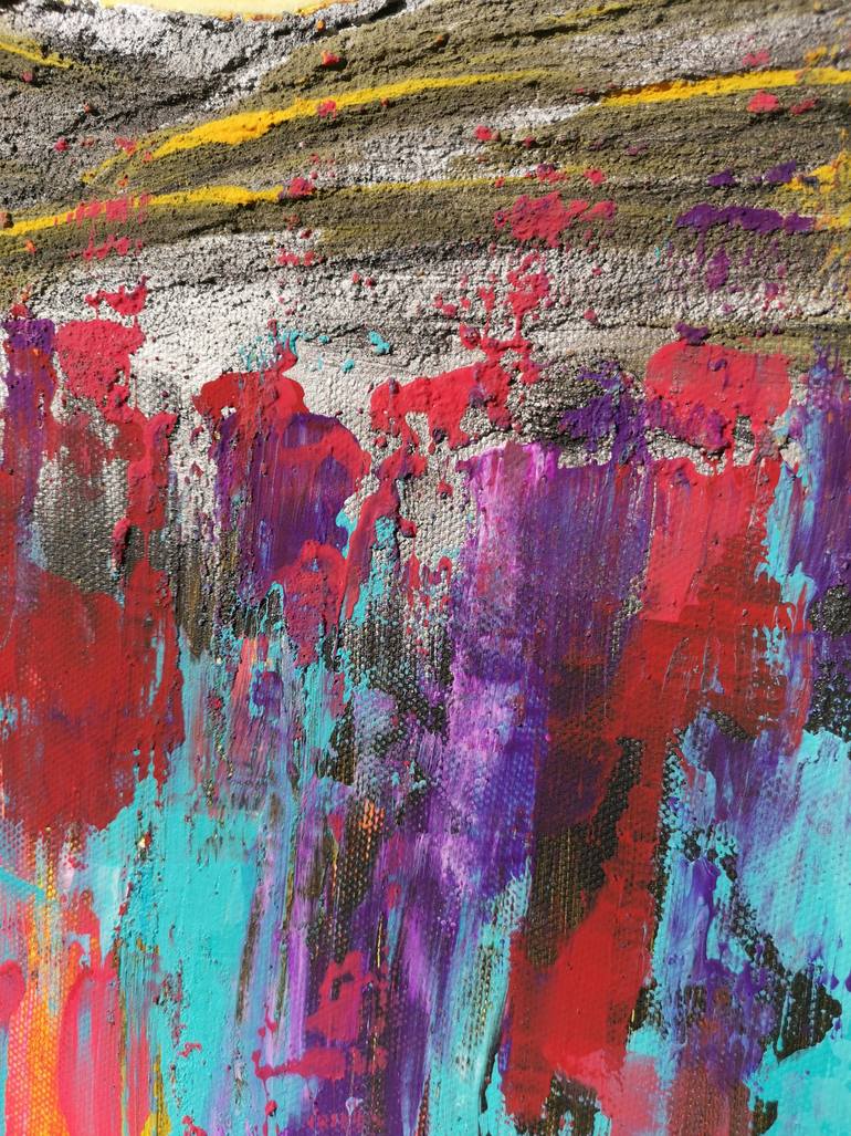 Original Abstract Landscape Painting by V Blahut