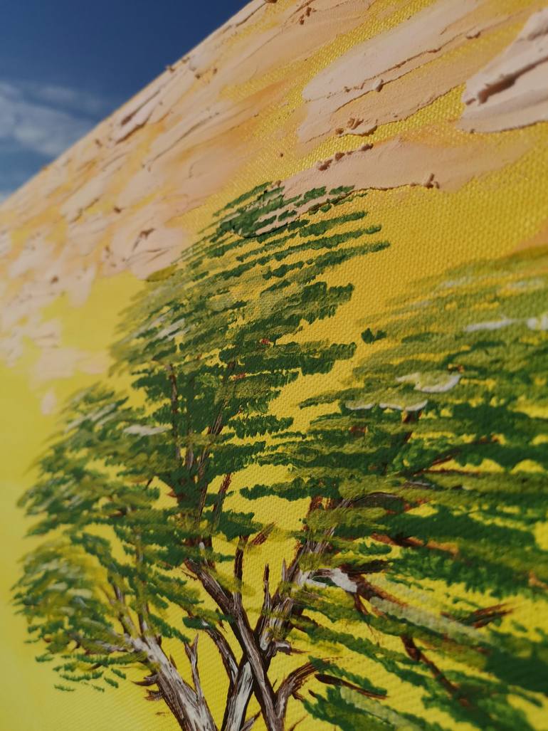 Original Abstract Landscape Painting by V Blahut