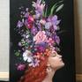 Flora (The left part of the triptych) Painting by Evgeny Demakov ...