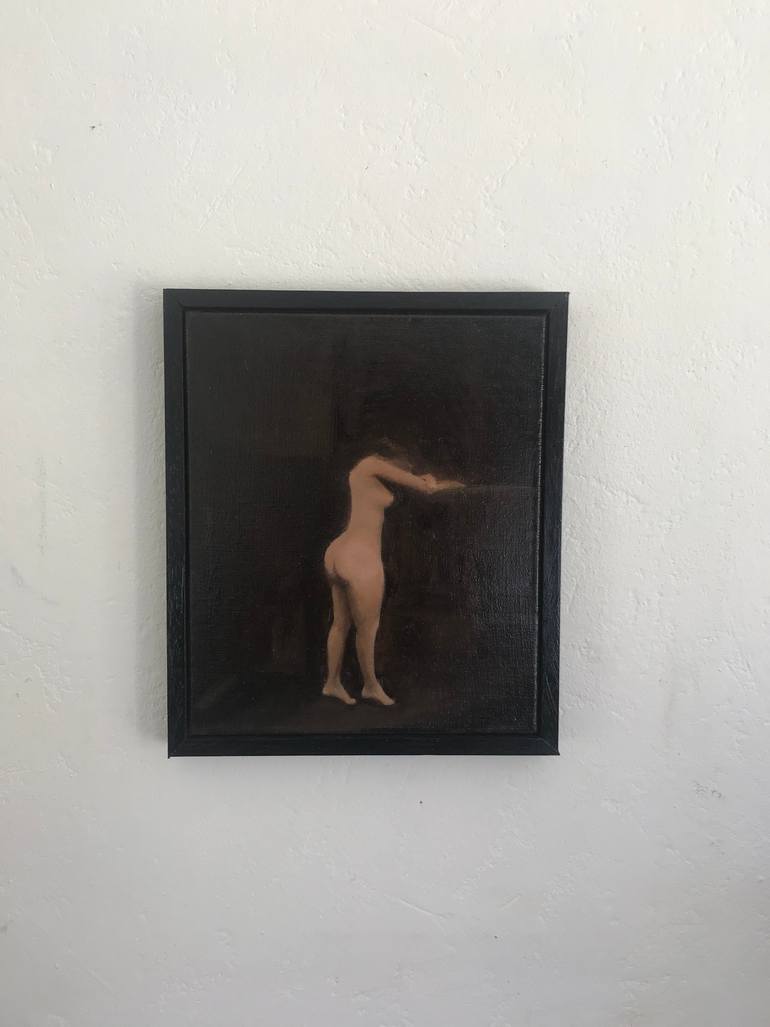 Original Art Deco Nude Painting by Gianni De Clercq
