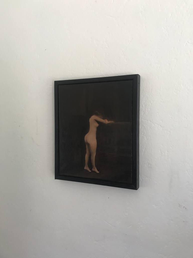 Original Art Deco Nude Painting by Gianni De Clercq