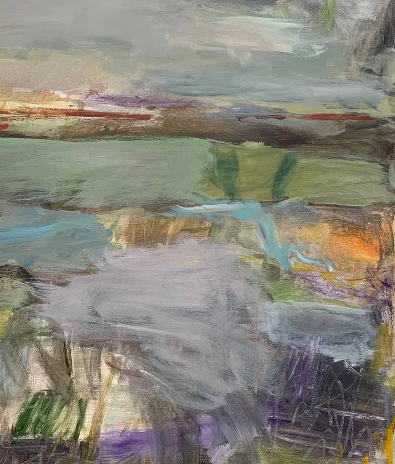 Original Abstract Expressionism Landscape Painting by Deborah Moss